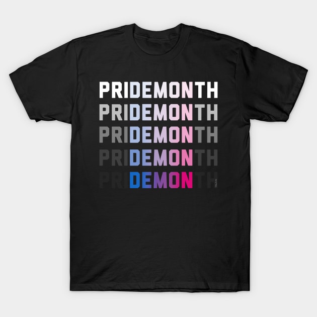 PriDEMONth T-Shirt by Art by Veya